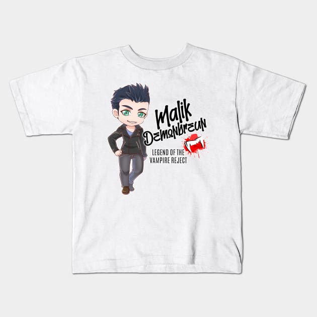 Malik Demonbreun Chibi Kids T-Shirt by KimbraSwain